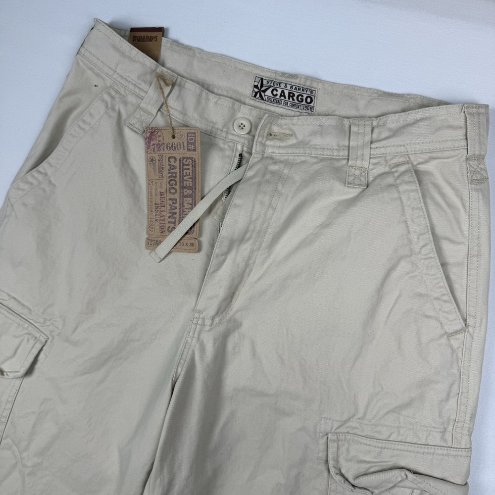 Vintage Y2K Mens Steve & Barrys Cargo Pants 33x30 Board Baggy Skater Grunge Punk